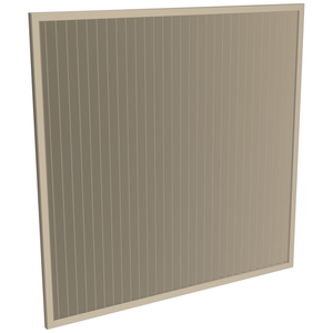 ProtectorAl 1001-2000W X 1001-2000H Primrose Aluminium Welded Louver Panel Vertical 5mm overlap