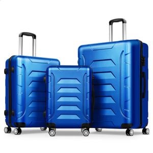 ALFORDSON 3pcs Luggage Trolley Suitcase Set Blue