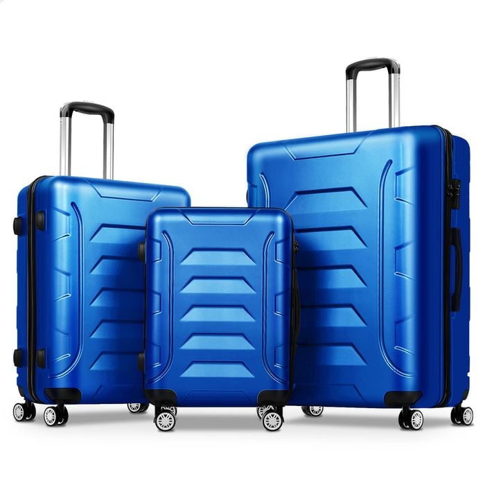ALFORDSON 3pcs Luggage Trolley Suitcase Set Blue
