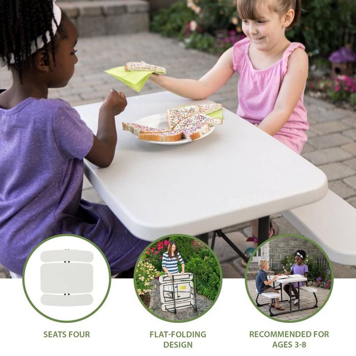 Kids Lifetime Round Picnic Tables Lifetime Children's Picnic Table