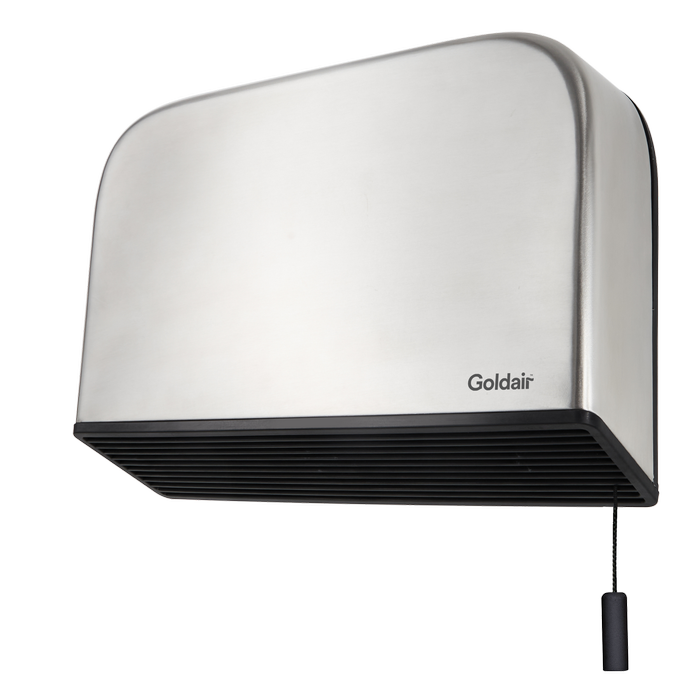 Goldair Stainless Steel Ceramic Pull Cord Bathroom Heater