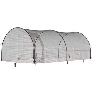 VEVOR Baseball Batting Cage Black Practice Portable Net with Carry Bag Heavy Duty Enclosed Pitching
