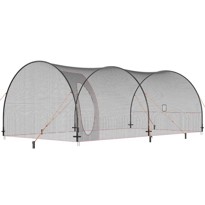 VEVOR Baseball Batting Cage Black Practice Portable Net with Carry Bag Heavy Duty Enclosed Pitching