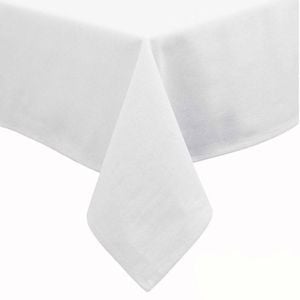 Hoydu Cotton Blend Table Cloth 180cm x 400cm  - BRIGHT WHITE