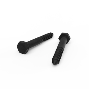 ZENITH M10 x 75mm Hot Dipped Galvanised Black Hex Head Coach Screws - Each