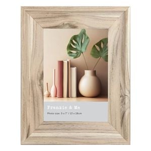 Frankie & Me Standing 5x7'' Picture Frame Photo Holder Home/Office Decor Oak
