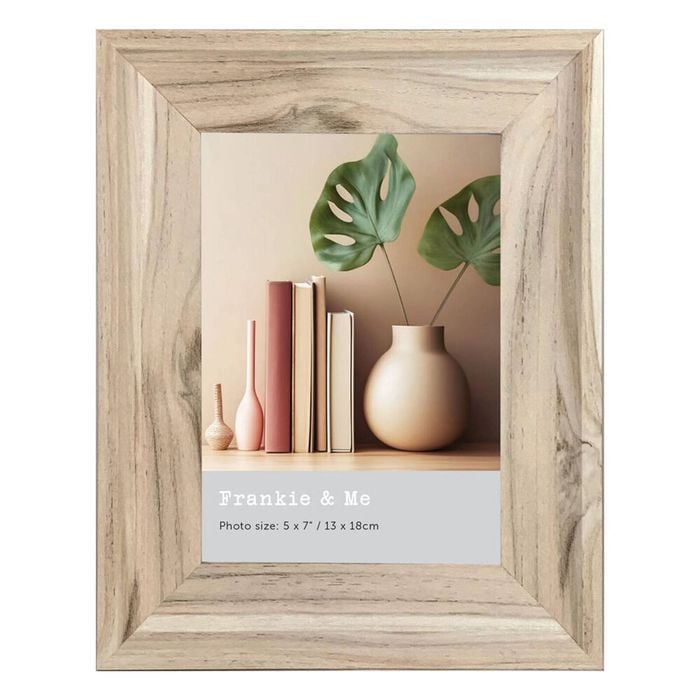 Frankie & Me Standing 5x7'' Picture Frame Photo Holder Home/Office Decor Oak