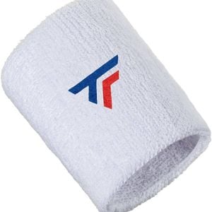 Tecnifibre Tennis XL Wristband Wrist Bands Sweatband Sport Squash Cotton White