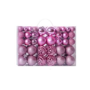 Catzon 100 Pcs Christmas Ball Ornaments Set-Pink