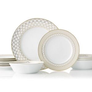 Eternal Palace 12 Piece Dinner Set Gold Noritake
