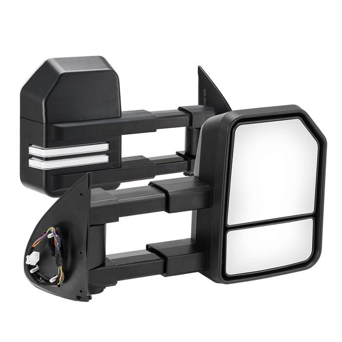 San Hima Extendable Towing Mirrors Gen2 For Toyota Hilux 2005-2015 N70