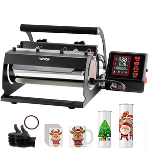 VEVOR Mug Heat Press Black Sublimation Blanks 11-30oz Tumblers with Gloves and Tape