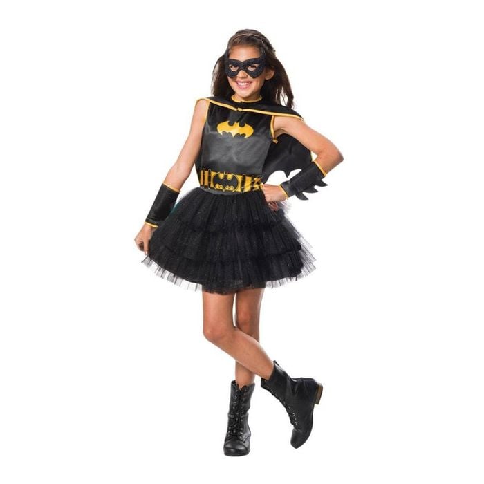 Batgirl Tutu Dress for Children Official DC Comics Superhero Halloween Costume, 4-6-YRS