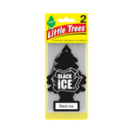 Little Trees Black Ice Hanging Tree Air Freshener - 2 Pack