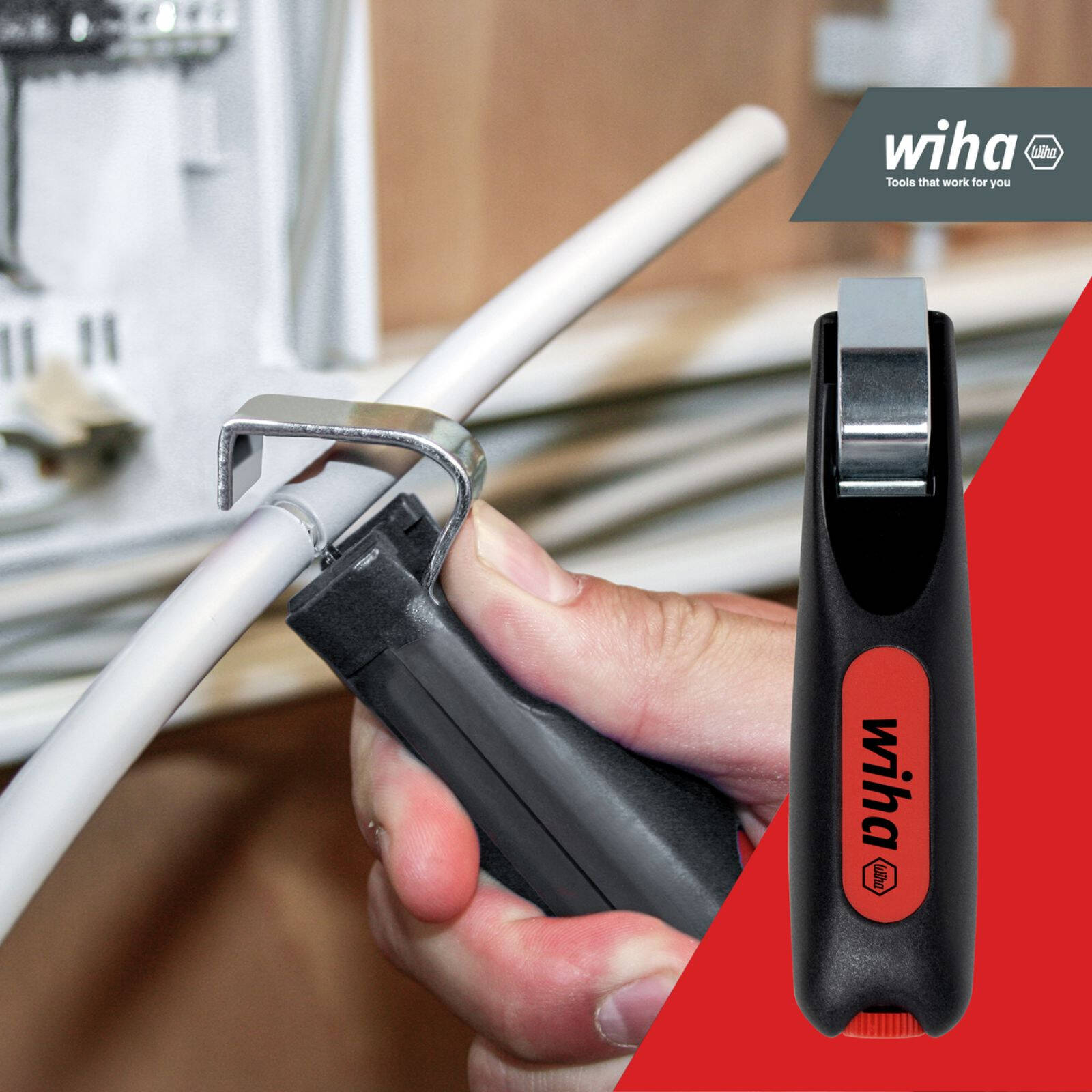 Wiha Wire Cable Stripper Adjustable Bunnings Australia