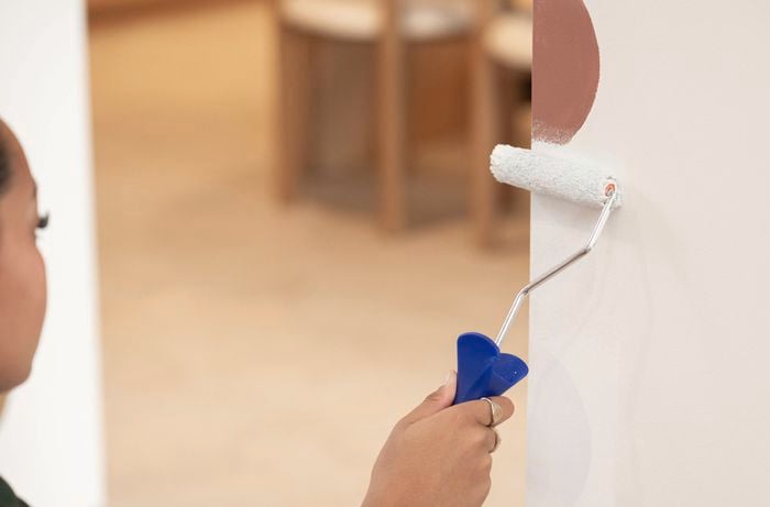 Apply the touch up paint using a mini roller