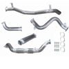 Ignite Exhausts Turbo Back For Toyota Landcruiser 79 Series V8 S/cab 3" Cat & Hotdog Raw Aluminised Steel