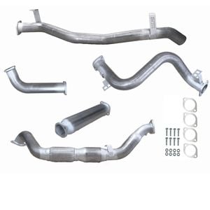 Ignite Exhausts Turbo Back For Toyota Landcruiser 79 Series V8 S/cab 3" Cat & Hotdog Raw Aluminised Steel