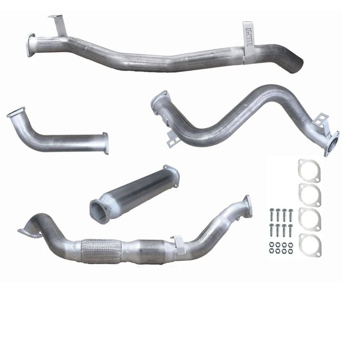 Ignite Exhausts Turbo Back For Toyota Landcruiser 79 Series V8 S/cab 3" Cat & Hotdog Raw Aluminised Steel