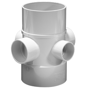 Holman 100 x 50 x 50 x 40 x 40mm F-M PVC DWV Riser Junction