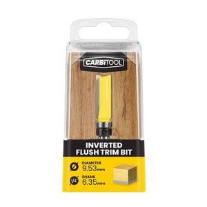 Carbitool 9.53mm TCT Inverted Flush Filter Router Bit