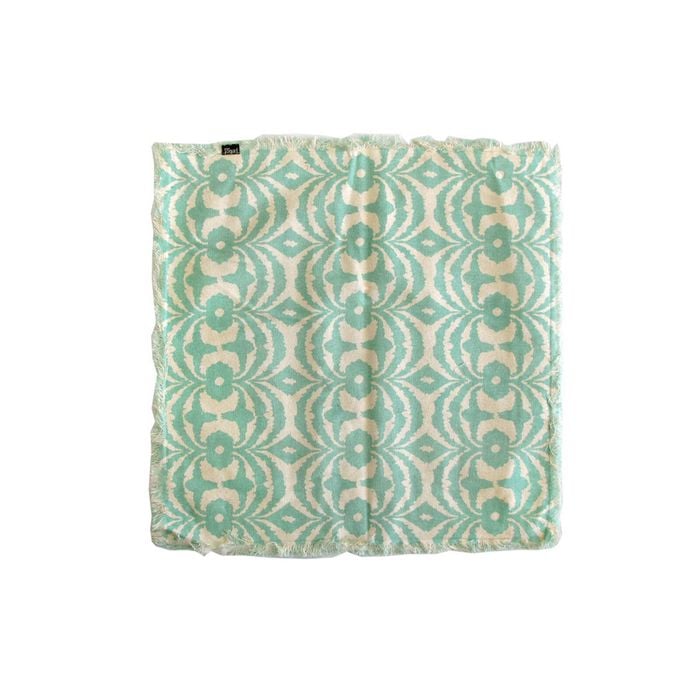 Penny Mint Fringed Cotton Cushion Cover 43 x 43cm