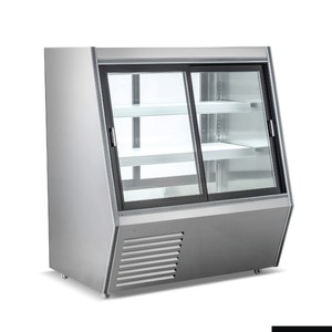Bonvue Dual-access Refrigerated Deli, Meat And Seafood Display Case - Ams-12dd