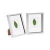 Nicola Spring 8" x 10" White 3D Box Photo Frames - 4" x 6" Mount - Pack of 2