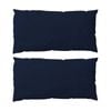 2PK The Lighthouse Washed Cotton King Pillowcase With Double Stitch Navy