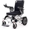 EQUIPMED Power Electric Wheelchair, Airline Approved, Lightweight, Folding, Long Range, Lithium Batteries, Black & Silver