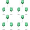 12PK LDV 9x23cm Wine Glass Emerald Home Christmas Decor - Green