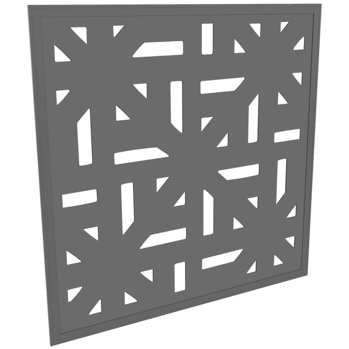 ProtectorAl 300-940 x 300-940mm Light Charcoal Mosaic Framed Composite Decorative Panel