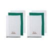 Ladelle Joyful Merry Christmas Set of 6 Cotton Kitchen Towels Green