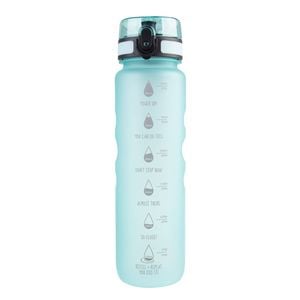 Oasis Tritan Motivational Ergonomic Sports Water Drinking Bottle 1L Aqua Marine