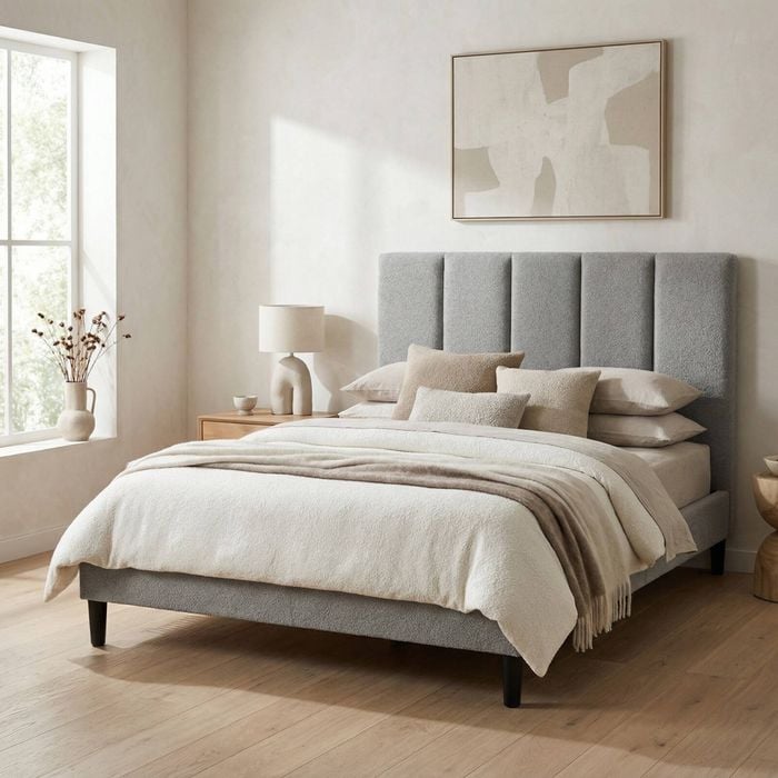 Ferraro Bed Frame - Effortless Tool-free Design Charcoal King Single