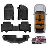 3D Floor Mats Set for Ford Everest 2015-2022  Front Rear Car Mats Carpet Liner