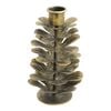 LVD Metal Pinecone 15cm Taper Candle Holder Large - Gold