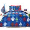 Bloomington Robotic Blue Quilt Cover Set Single 140 x 210 cm