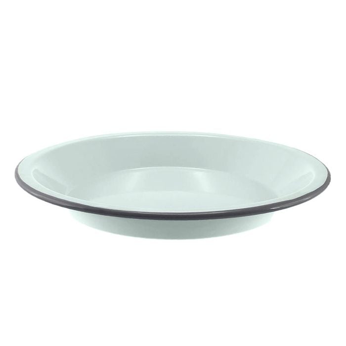 Falcon Round Pie Plate 25cm Duck Egg Blue & Grey