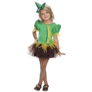 Wizard Of Oz Scarecrow Tutu Kids Girls Dress Up Halloween Party Costume Size S