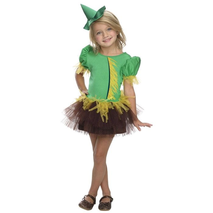 Wizard Of Oz Scarecrow Tutu Kids Girls Dress Up Halloween Party Costume Size S