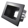 Recessed Black Single Gang Wall Point
