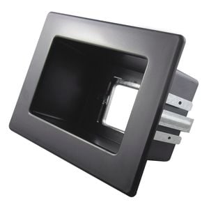 Recessed Black Single Gang Wall Point