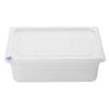Hygiplas Click Food Storage Container With Lid And 7 Colour Clips 1/2 Gn 100mm 5.9l 4 Pack Commercial Kitchen Storage