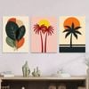 3pcs Modern Minimalist Vibrant Colours Abstract  Print 100% Australian Made 3 x 40x60cm (Metal Print)