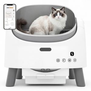 Advwin Self Cleaning Cat Litter Box With Litter Mat App Remote Control