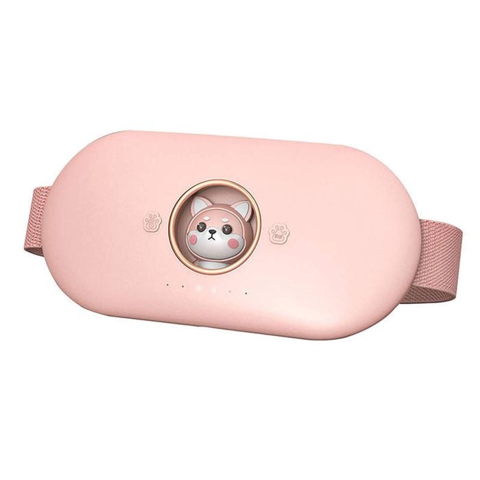 Catzon Menstrual Heating Pad 6 Heat & 6 Massage Modes Cramps Relief-pink