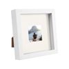 Nicola Spring 6" x 6" White 3D Box Photo Frame - 2" x 2" Mount