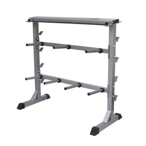 New Barbell Rack Dumbbell Holder Home Gym Fitness Weight Equipment Storage Steel
