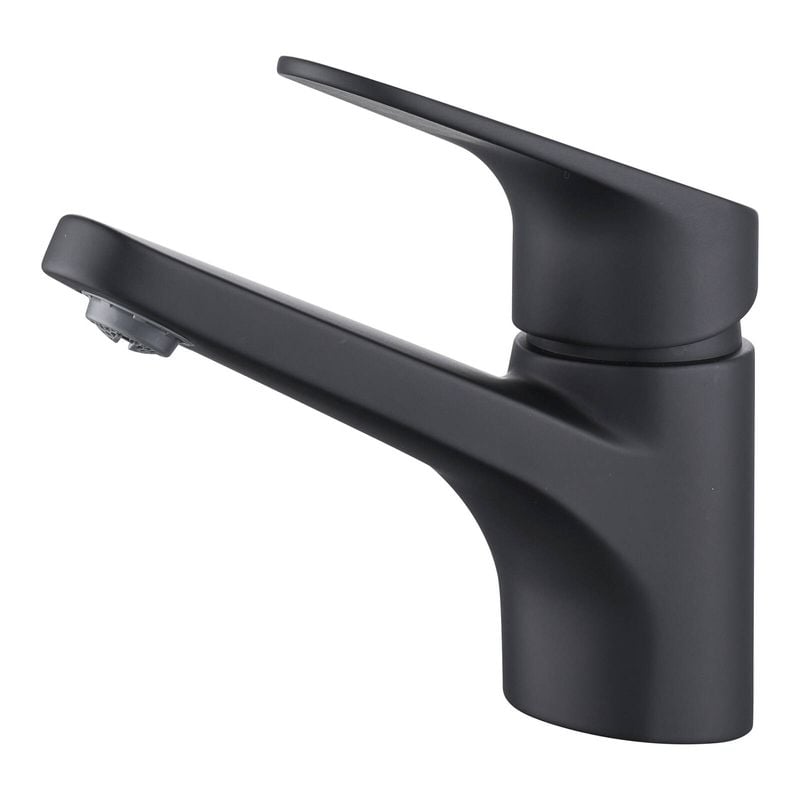 Mondella WELS 5 Star 6L/min 35mm Black Matte Cadenza Lever Handle Basin Mixer